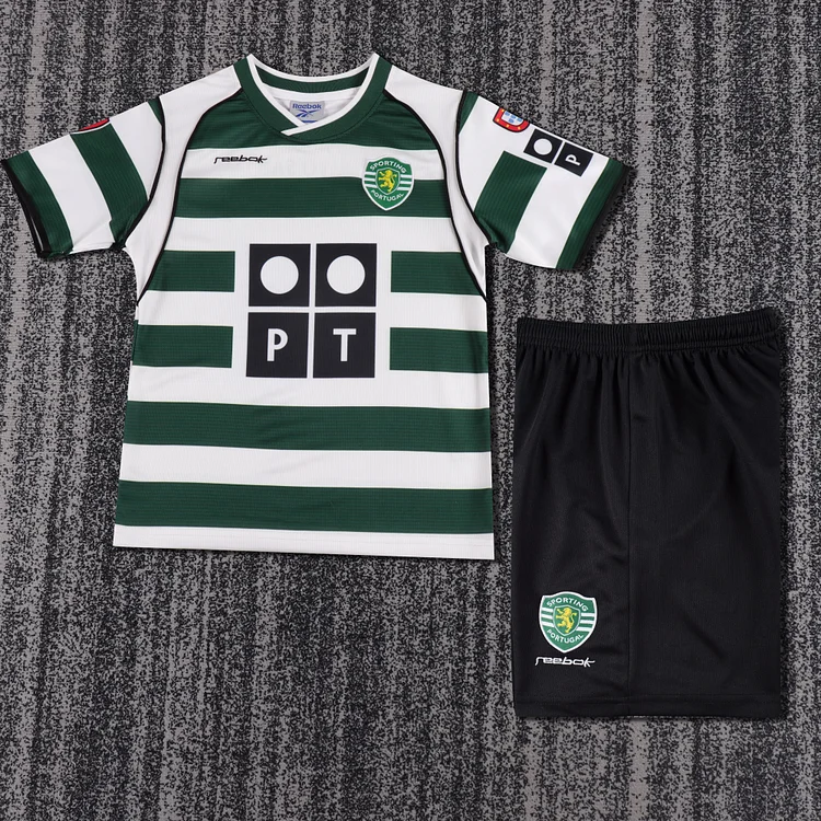 2002/03 Sporting Lisbon Home Retro - Kids Kit