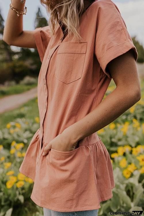 Button Short Sleeve Shirt