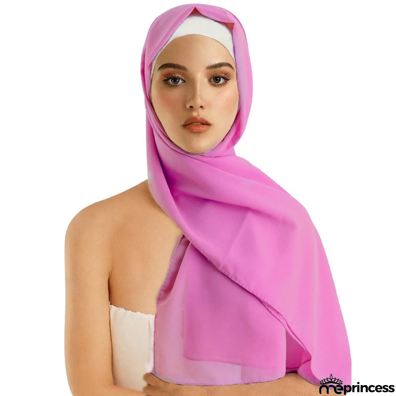 Women's Polyester Head Wrap Quick-Dry Solid Pattern Trendy Scarves