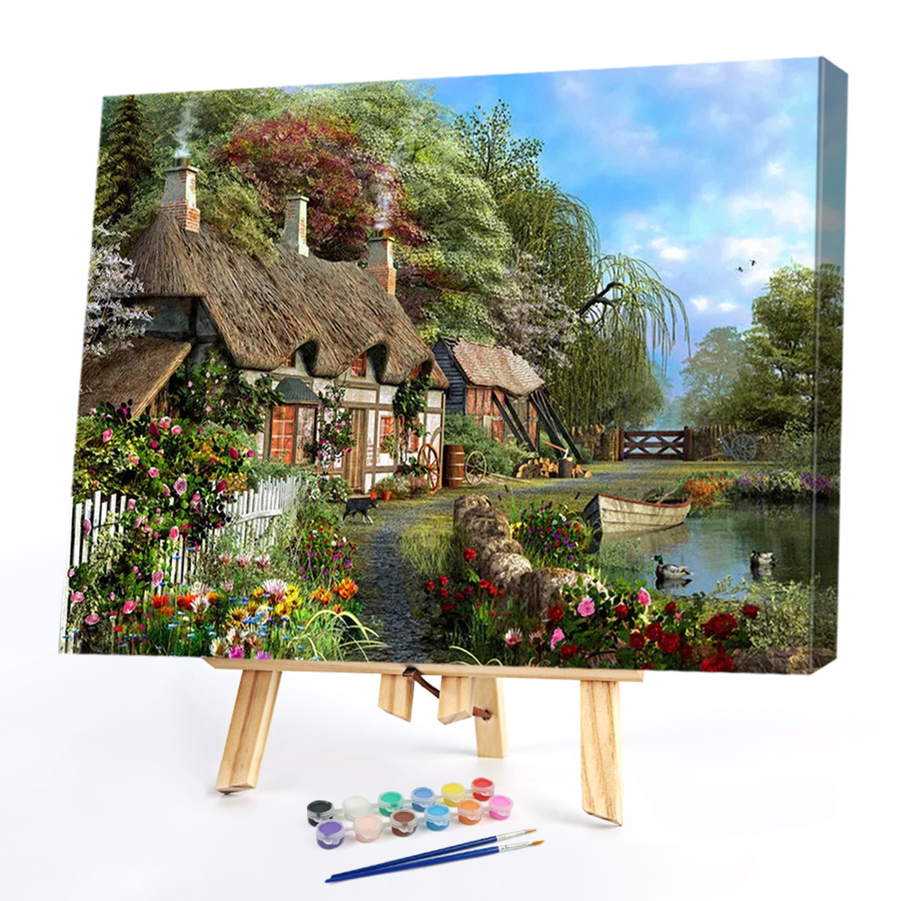 

40*50CM Paint By Numbers-Country Villa, 501 Original