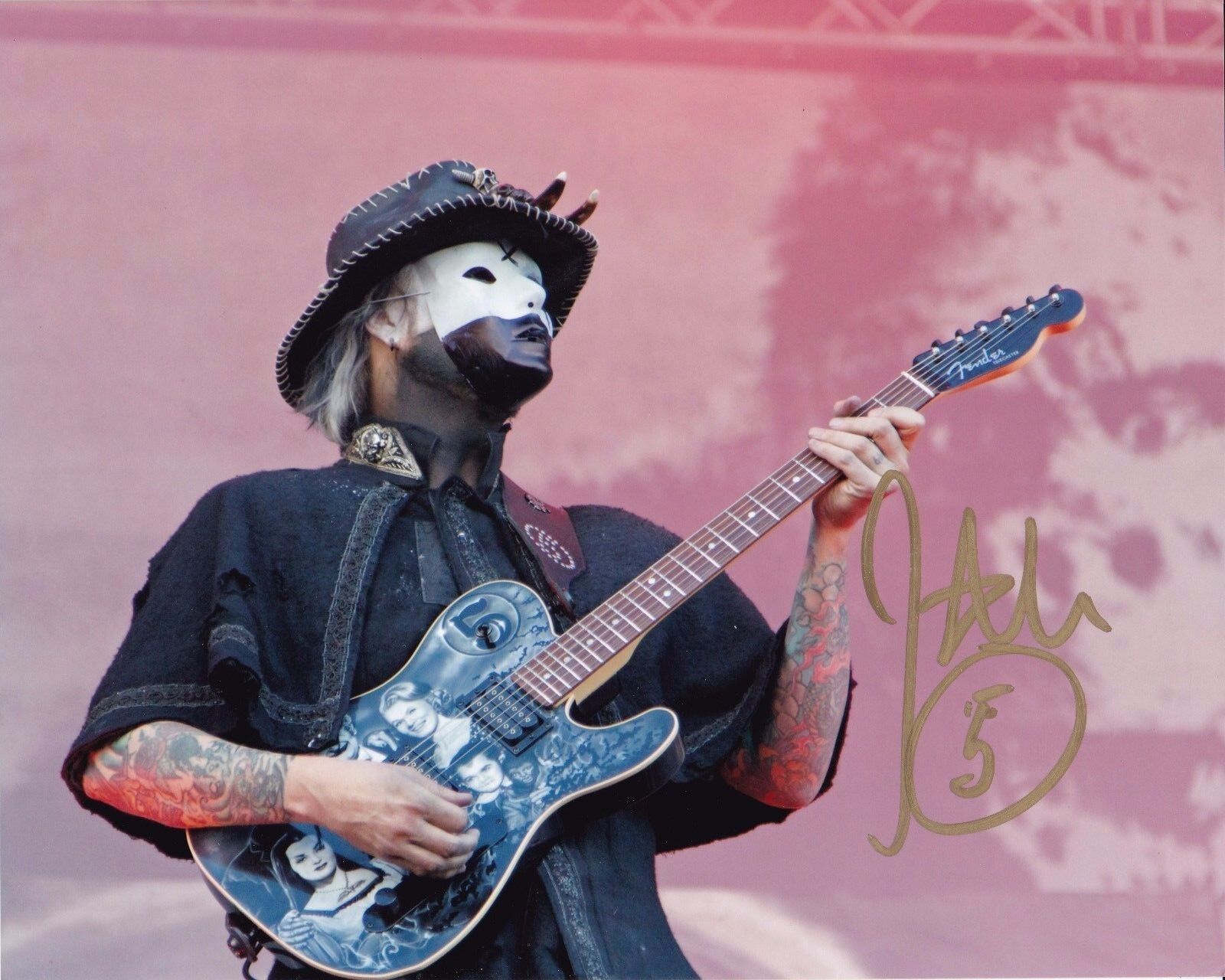 John 5 autographed 8x10 David Lee Roth Marilyn Manson Meat Loaf #3  Shipping