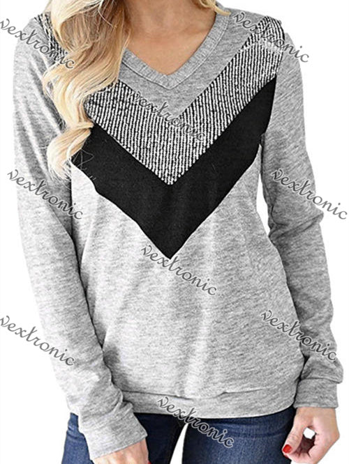 Women Half Sleeve V-neck Solid Color Dress