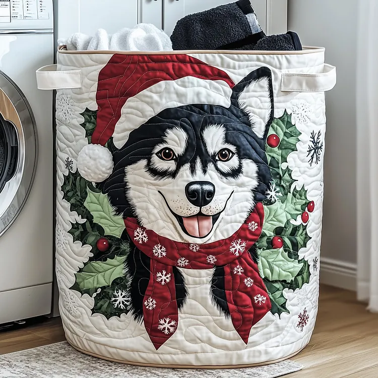 Husky Quilted Laundry Basket GFTOTG748
