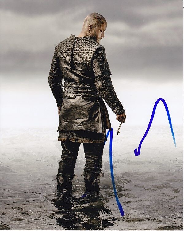 TRAVIS FIMMEL Signed Autographed VIKINGS RAGNAR LOTHBROK Photo Poster painting