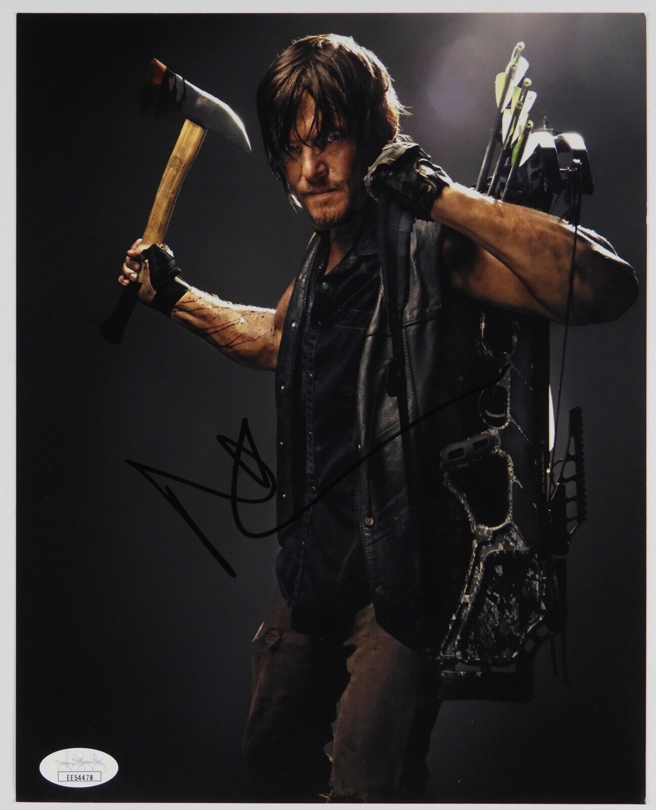 Norman Reedus Daryl The Walking Dead Autograph Signed Photo Poster painting JSA COA 8 x10