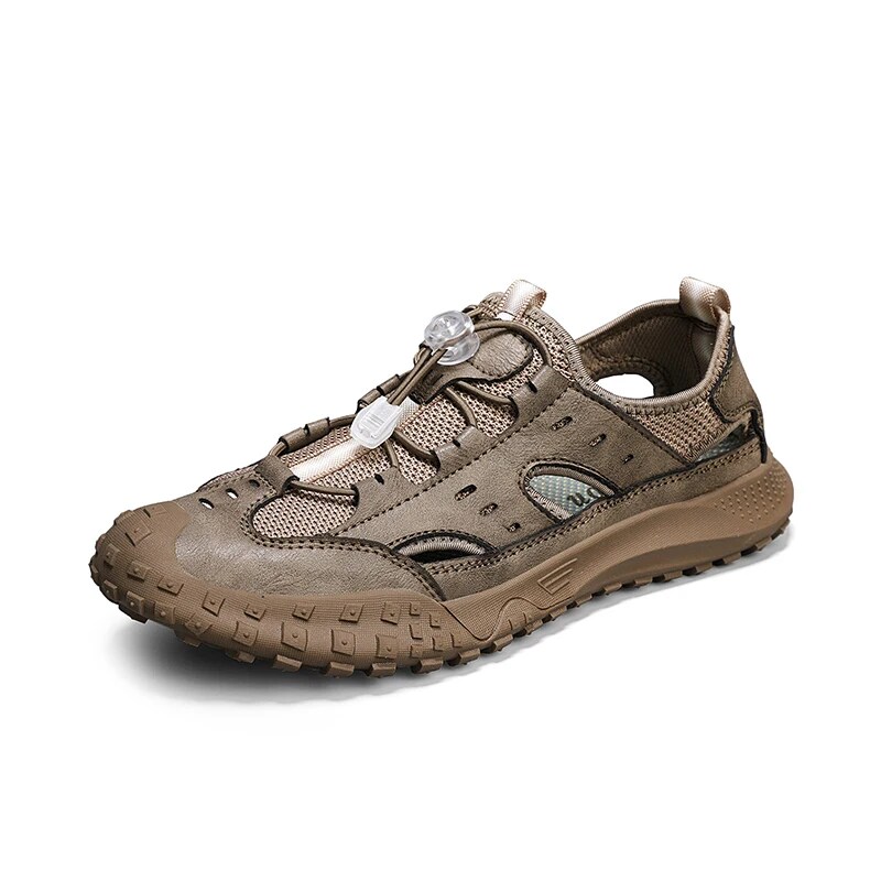 Gandisa New Fashion Men Casual Sneakers Breathable Mesh Shoes Lightweight Hiking Shoes Antiskid Lac-up Man Trainers Summer Treking Shoes
