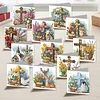 12PCS Diamond Painting Easter Cross Greeting Card Kit for Birthdays Thanksgiving & Special Occasion