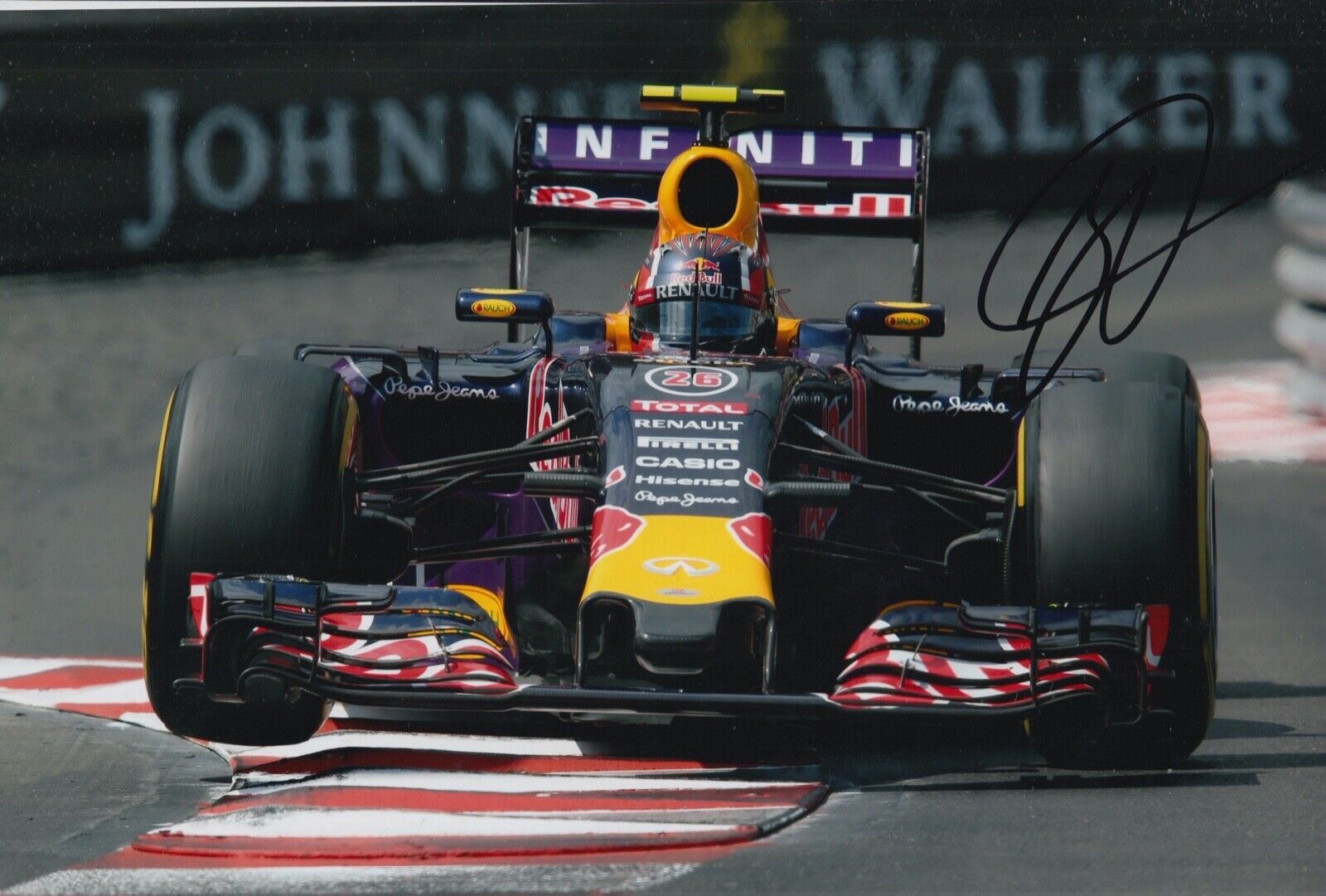 Daniil Kvyat Hand Signed 12x8 Photo Poster painting F1 Autograph Red Bull Racing 9