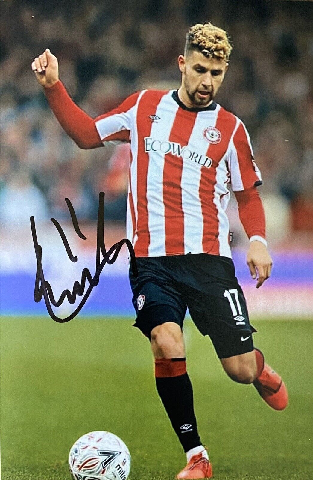 Emiliano Marcondes Genuine Hand Signed Brentford 6X4 Photo Poster painting 3