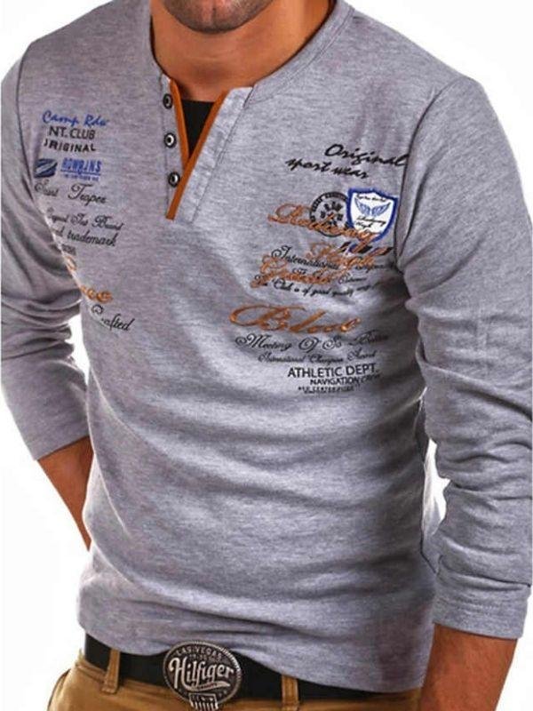 Men's Fashion t shirt long sleeve