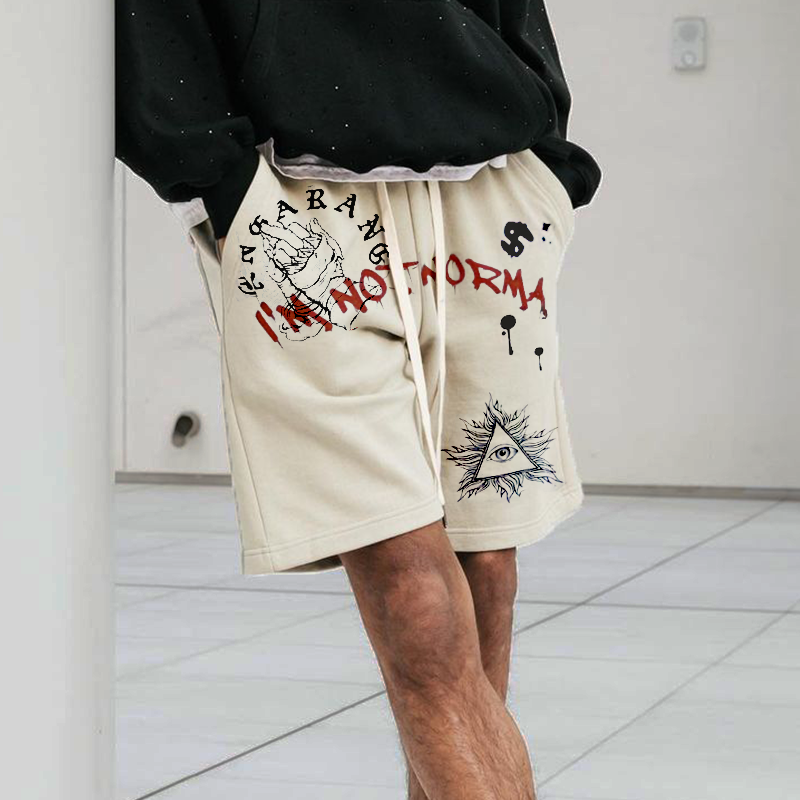 Fashion Print Casual Men's Shorts、、URBENIE