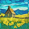 Flower Field-11CT Stamped Cross Stitch 50*50cm/19.69*19.69in tapestrymarket