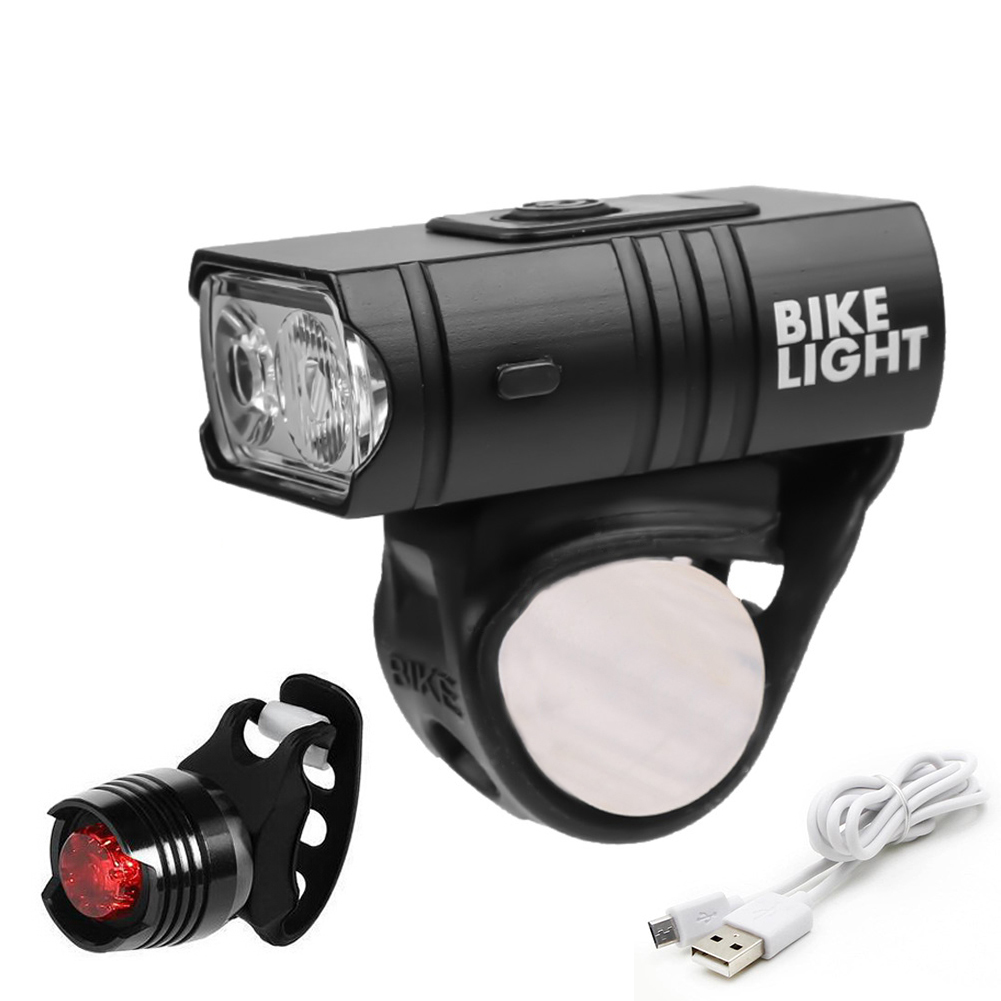 

2xT6 Bicycle Light LED Cycling USB Rechargeable 800LM Front Taillight Set, 501 Original