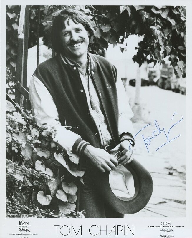 TOM CHAPIN Signed Photo Poster painting