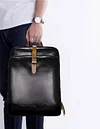 Men's Backpack Genuine Leather Large Capacity Business Leisure Travel Computer Backpack Fashion Cowhide Schoolbag