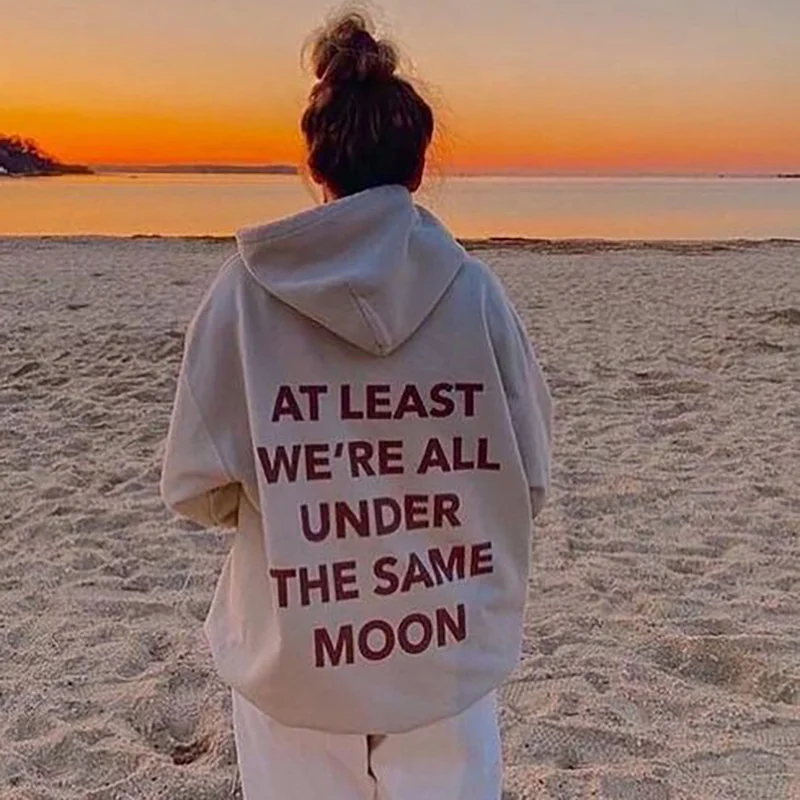 At least we re under the same moon Print Women s Hoodie