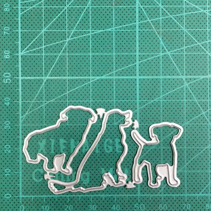 Craft Dies Metal Cutting Dies Cut Die Mold Naughty Cat Dog Scrapbooking Dies Paper Craft Knife Mould Blade Punch Stencils Dies