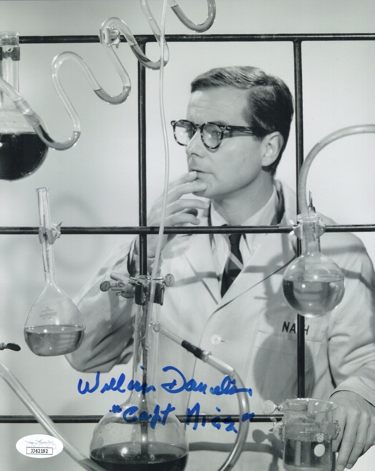 William Daniels Signed CAPTAIN NICE 8x10 Photo Poster painting Autograph JSA COA Cert