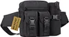 Taktisch Hüfttasche mit Flaschenhalter Militärisch Bauchtasche Wasserdicht Gürteltasche MOLLE Wasserflasche Halter Multifunktional für Damen Herren Wandern Laufen Camping Trekking, Schwarz