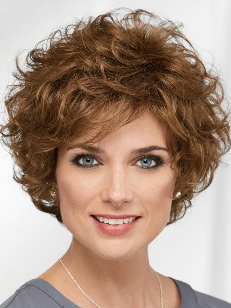 Olive Wigs Natural Nora Short Shag Wig for Women Synthetic Wigs