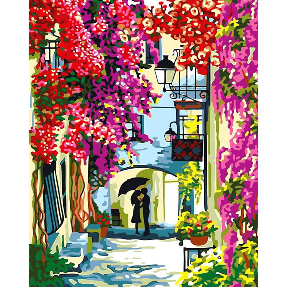

40x50cm - Paint By Numbers Flower Couple, 501 Original