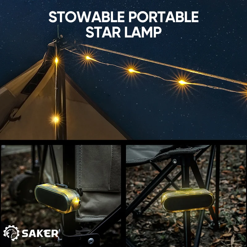 SAKER&reg; Stowable Portable Twinkle Lamp