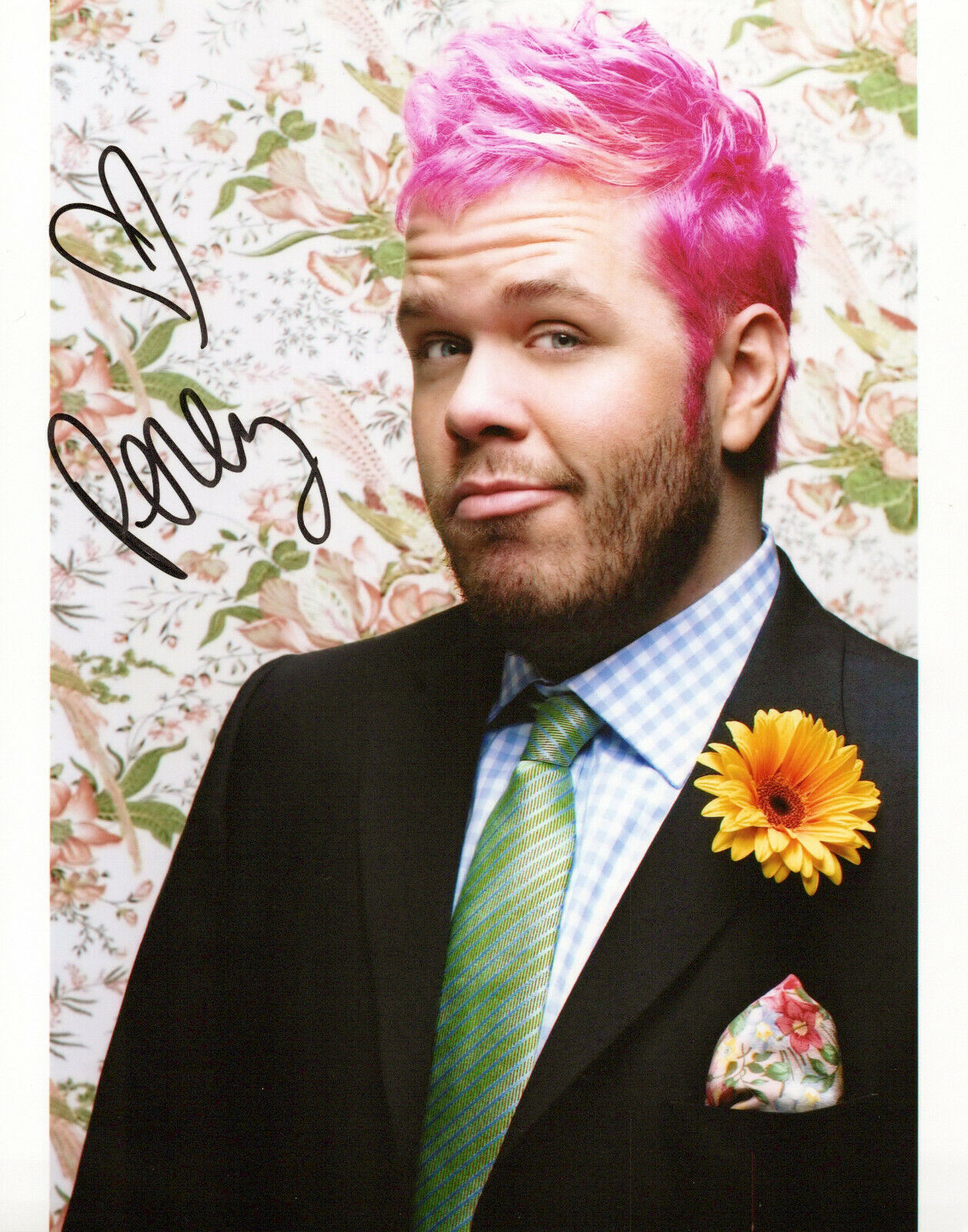 Perez Hilton head shot autographed Photo Poster painting signed 8x10 #6