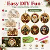 6pcs DIY Pearl Diamond Painting Christmas Tree Hanging Ornaments