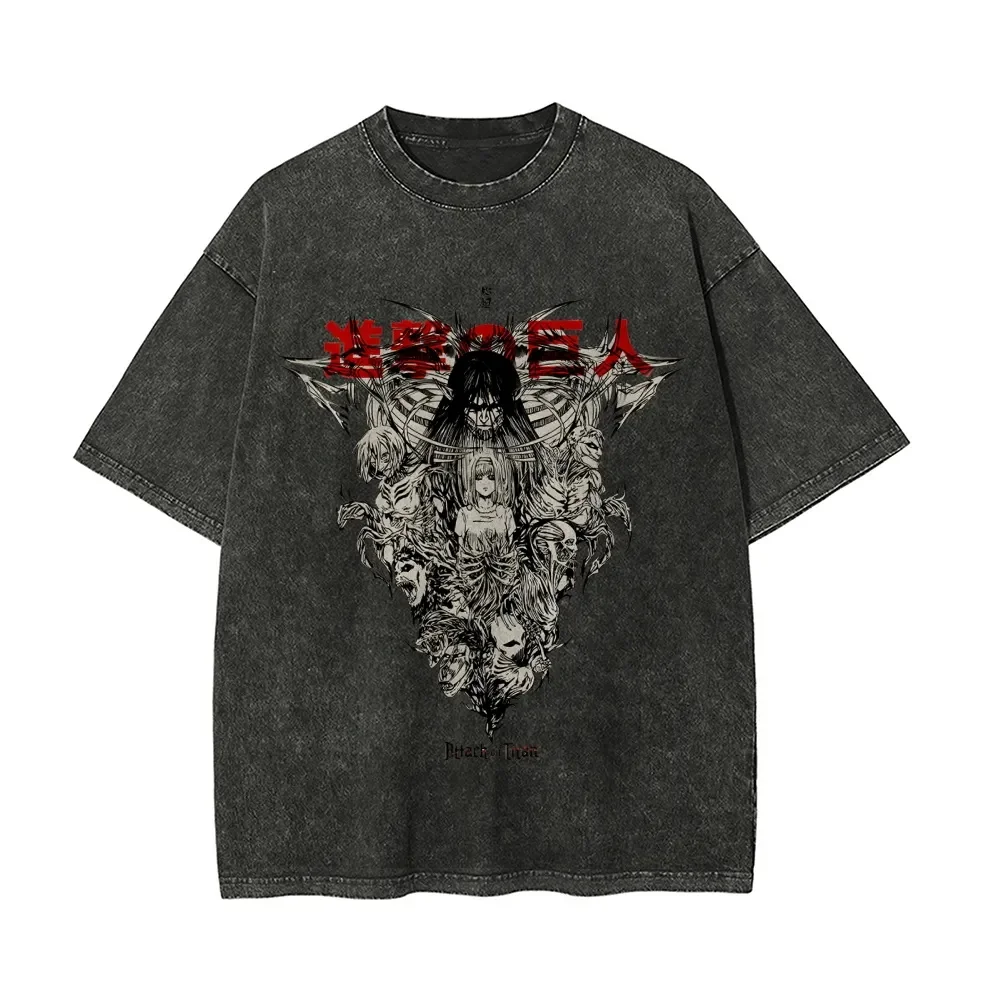 Attack on Titan Eren Oversize Washed T-Shirt
