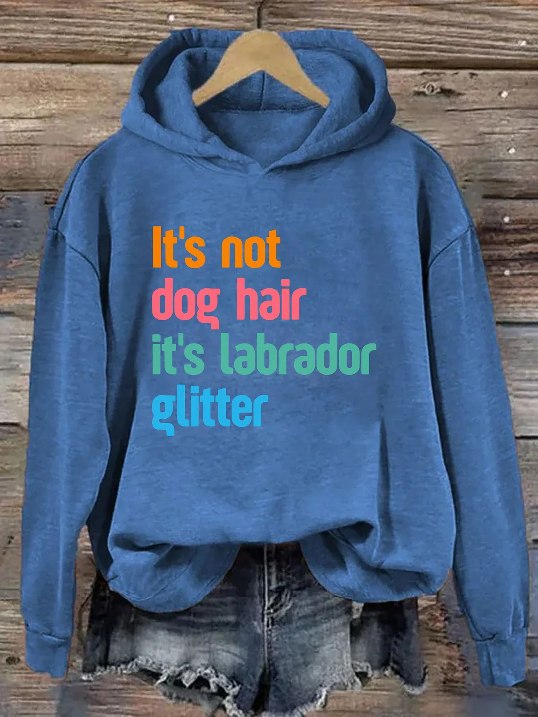It's Not Dog Hair It's A Labrador Glitter Hoodie