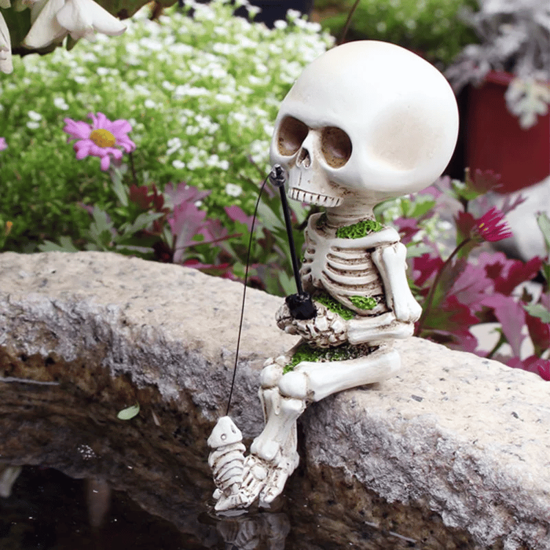 Fishing Skeleton Garden Accessories - tree - Codlins