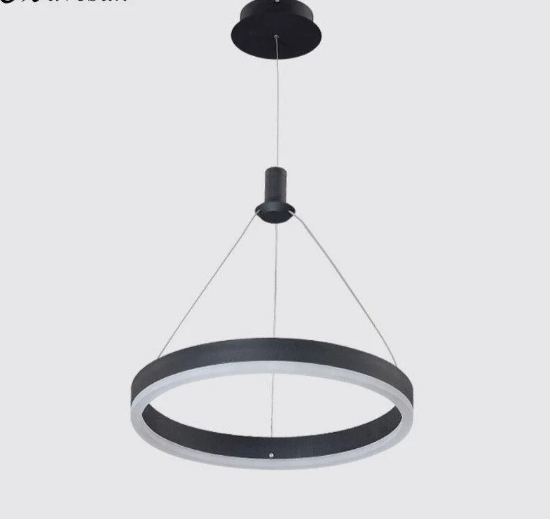 Modern Led Pendant Lamps For Dinning Room Acrylic Round Circle Hanging Lamp Led Dining Room Kitchen Pendant Light