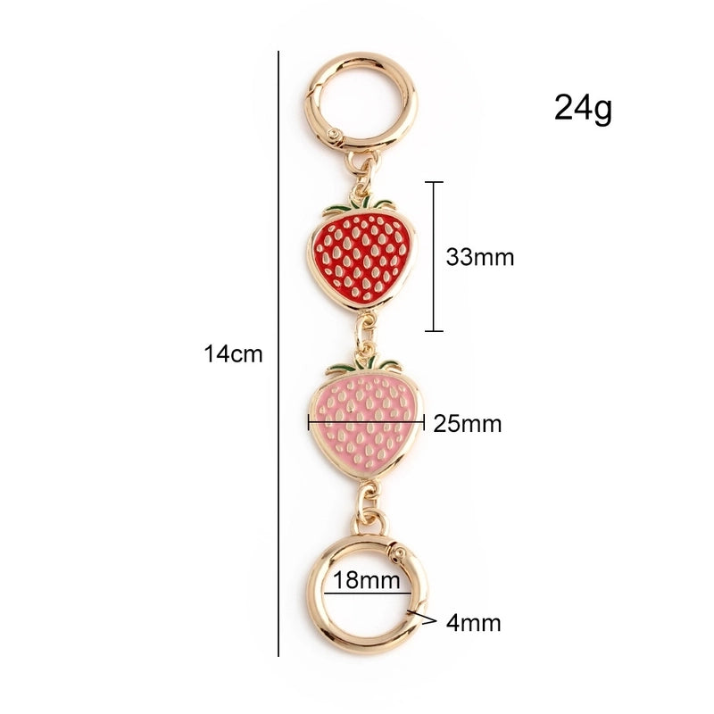 In Stock Cherry Color-free Extension Chain Cocoa Pool Shoulder Strap Old Flower Mini Women’s Bag Strawberry Decoration Replacement Chain