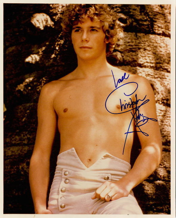 Christopher Atkins Vintage Blue Lagoon) shirtless signed 8x10 Photo Poster painting