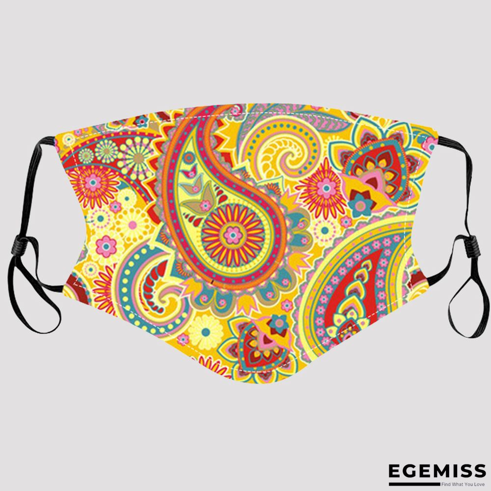 Yellow Fashion Casual Print Dustproof Face Protection | EGEMISS