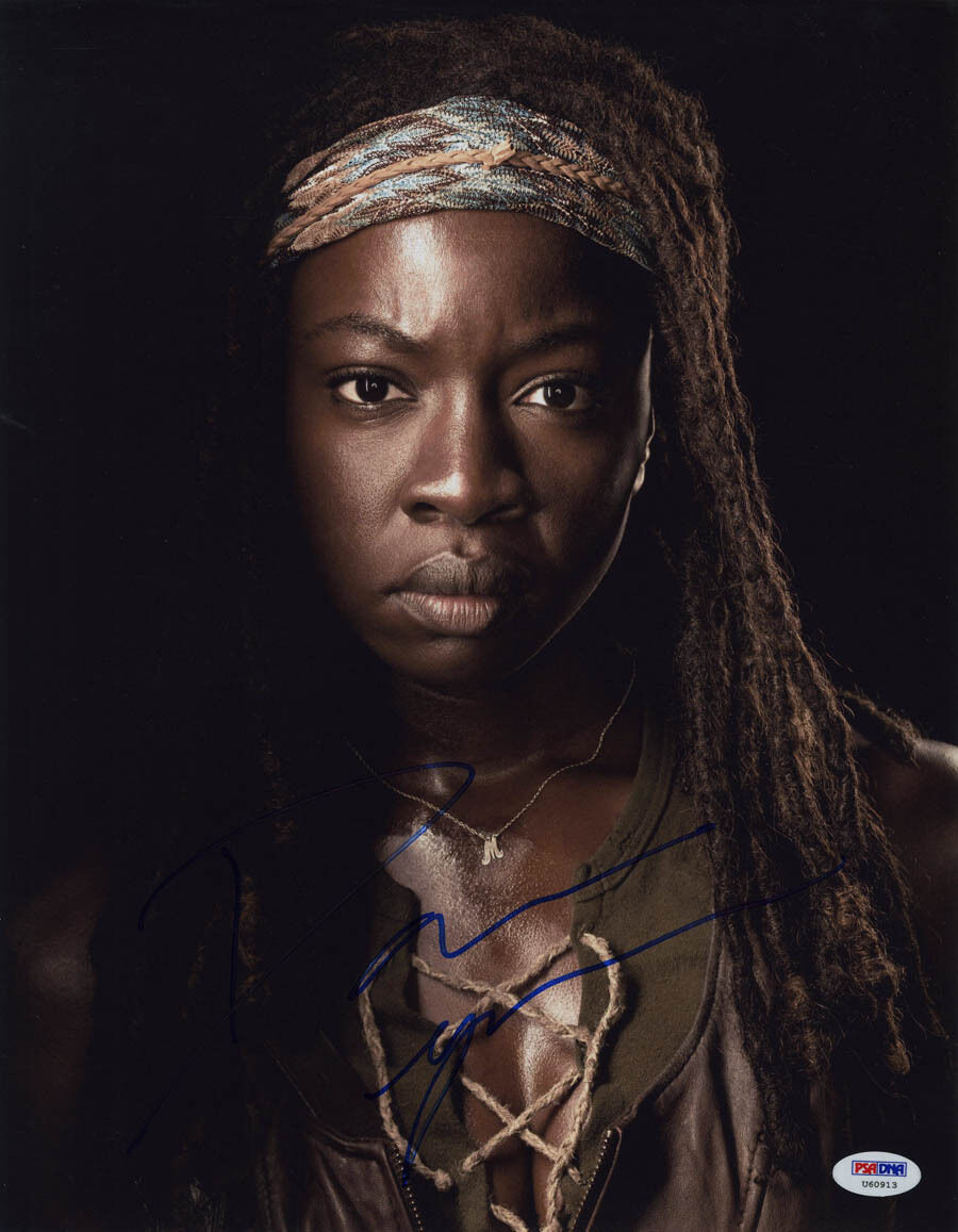 Danai Gurira SIGNED 11x14 Photo Poster painting Michonne The Walking Dead PSA/DNA AUTOGRAPHED