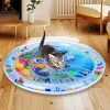 Tapis sensoriel gonflable d'eau de temps de ventre pour l'animal de compagnie de b&eacute;b&eacute;
