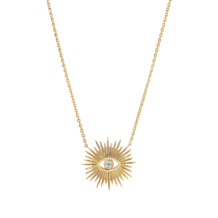 Sunburst Evil Eye Necklace