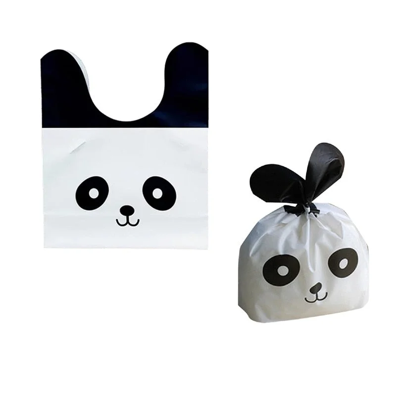 25pcs Bunny Cookies Bags Candy Biscuit Packaging Bag Birthday Wedding Favors Candy Gift Bags Easter Party Decoration Supplies