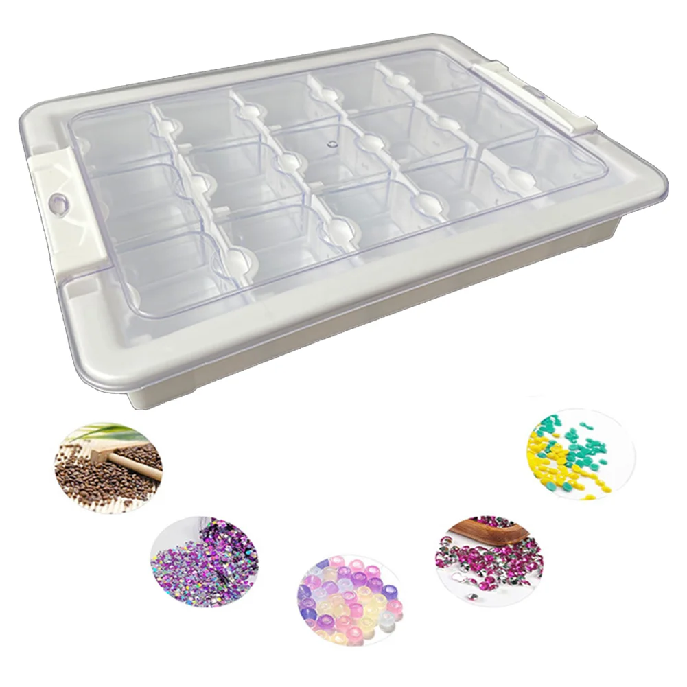 15 Grid Diamond Painting Bead Storage Containers Bead Organizers and Dot Storage