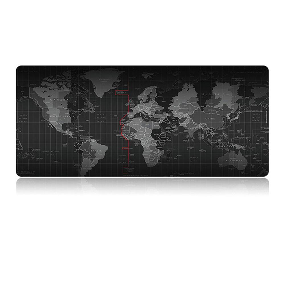 

World Map Gaming Mousepad Anti-slip Natural Rubber Mouse Mat w/Locking Edge, 501 Original