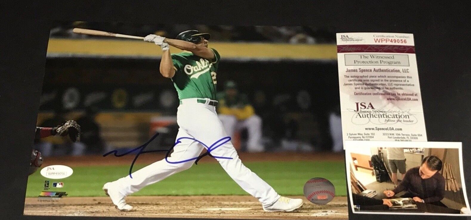 Matt Olson Oakland A's Autographed Signed 8x10 Photo Poster painting JSA WITNESS COA