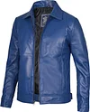 Decrum Mens Leather Jacket - Real Lambskin Classic Vintage Style Leather Jackets For Men