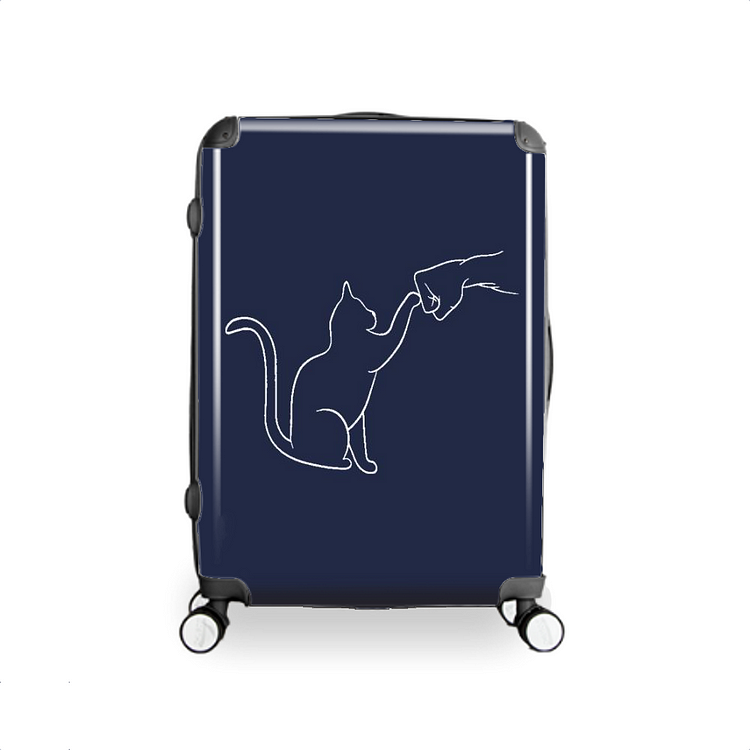 Cat And Figure, Cat Hardside Luggage