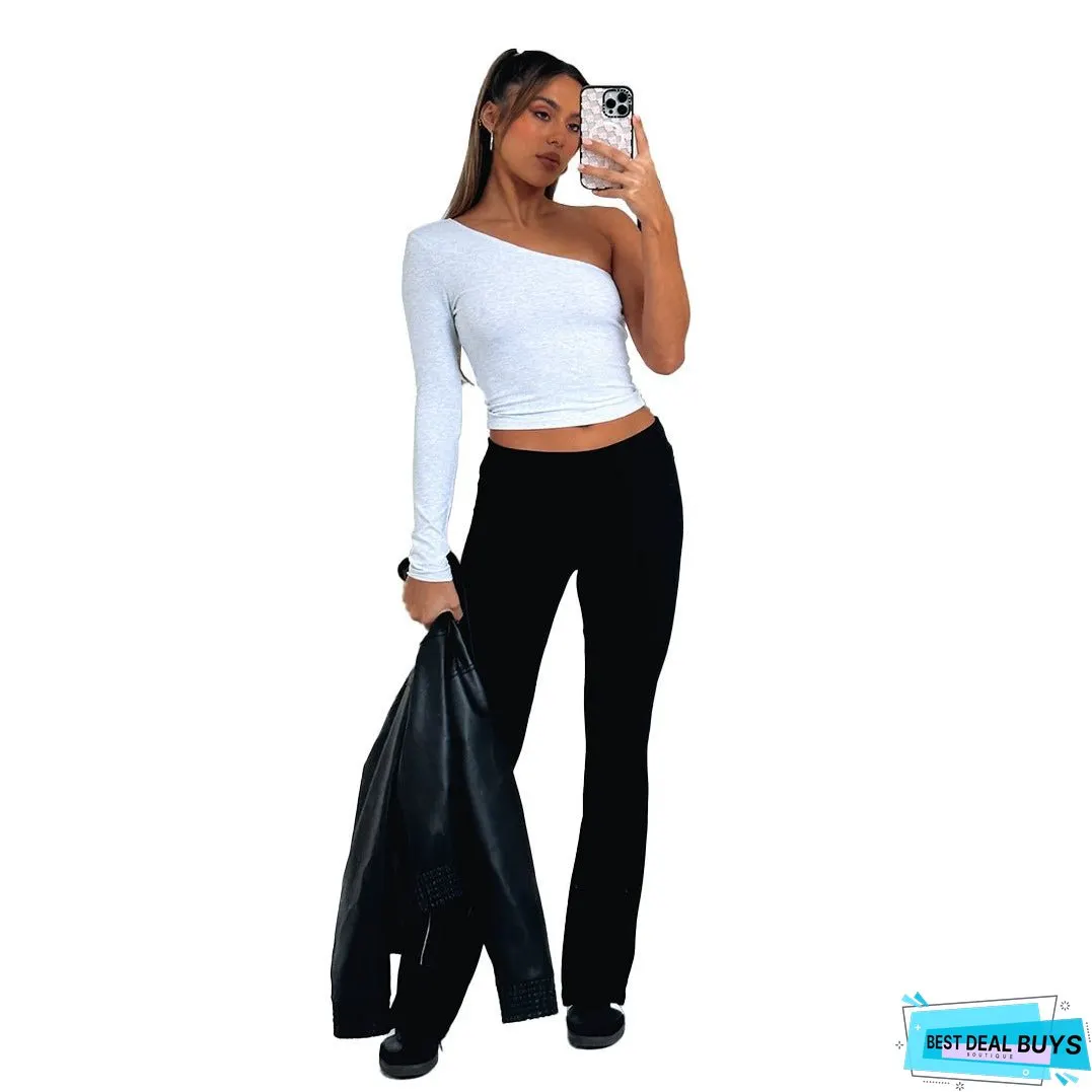 Women's Fashion Comfortable Slim Slimming Back Waist Pants