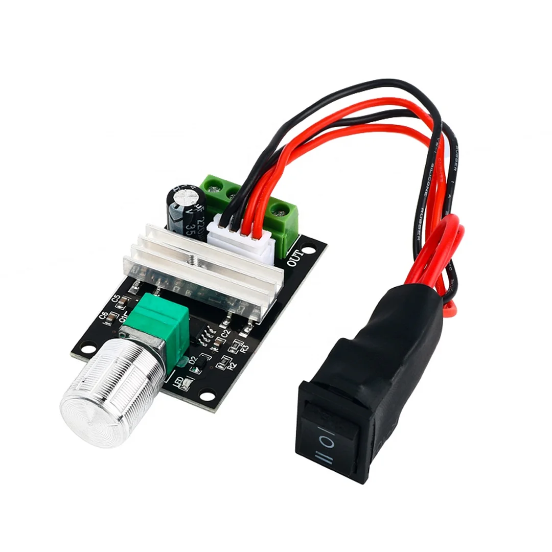 DC6-28V 3A Motor Speed Control Switch DC Motor Speed Controller PWM Motor Reversing Switch Forward and Reverse