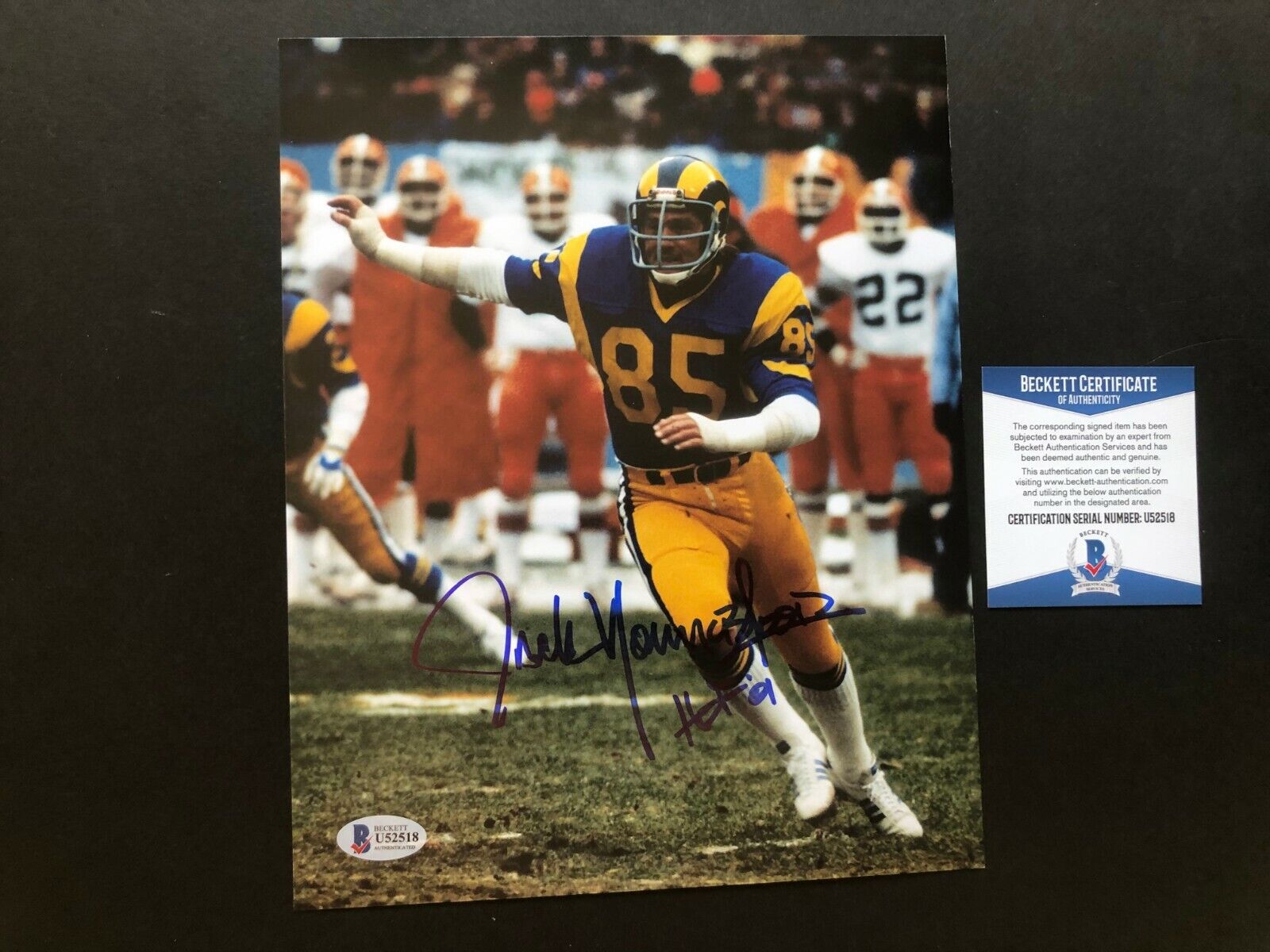 Jack Youngblood Hot! signed autographed Rams HOF 8x10 Photo Poster painting Beckett BAS coa