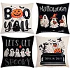4 Set Happy Halloween Farmhouse Pillows Halloween Party Pillow Decorative Covers
