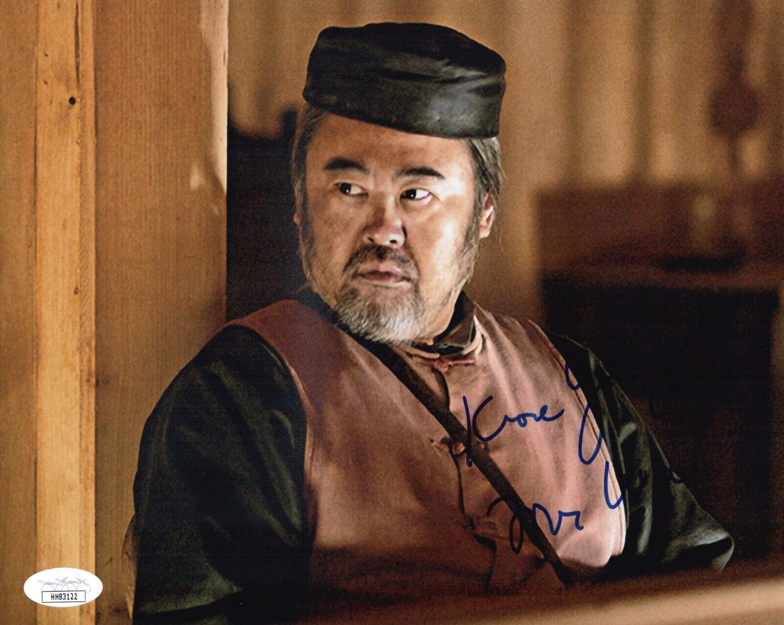 KEONE YOUNG Signed Mr. Wu DEADWOOD 8x10 Photo Poster painting In Person Autograph JSA COA Cert