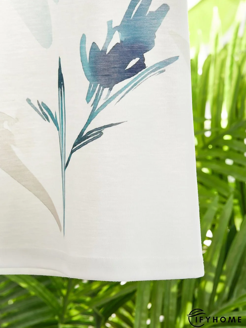 Crew Neck Floral Short Sleeve T-Shirt | IFYHOME